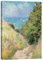 Posterlounge Hohlweg bei Pourville Leinwandbild von Claude Monet 30 x 40 cm Grün Reisen Wanddeko