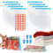 8 Stück Vakuumbeutel für Kleidung Reise zum Rollen, Vacuum Bags, Wiederverwendbar Kompressionsbeutel Reise für Kleidung Reisen Reisegepäck, Vakuumbeutel 60 x 40 cm