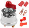 Greluma Kit de interruptor de desconexión de batería principal de alta corriente de 300A,interruptor de corte de aislador de corte de energía de batería de 12-48V con placa frontal para vehículo,RV