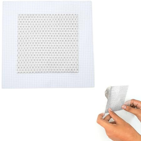 Wall Repair Patch - Plasterboard Repair Patch - 10 x 10 cm Self Adhesive Drywall Repair Kit - Fibreglass Repair Kit Plastering Tools Plaster Patches for Walls & Ceilings - 4 x 4 inches