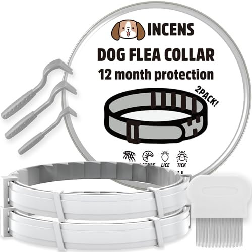 INCENS Pettine antipulci monodose, pettine in acciaio inox per pulci e zecche per cani e gatti, Pinza Zecche Gatto - Pinza Zecche Cani (omaggio, 2 collare)
