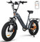 VAKOLE SG20 E-Bike Herren 20 Zoll Tiefeinsteiger Elektrofahrrad mit 48V 14,4Ah Akku, 110km Reichweite, 7 Gang Fatbike für City, Strand & Schnee