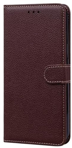 TUUNKMUY for iPhone 11 Wallet Case with Card Holders, Flip Folio Book PU Leather Lichee Pattern Phone Cases Stand Viewing Shockproof Cover Women Men for iPhone 11,coffee