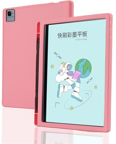 INSOLKIDON Kompatibel mit Boox Tab 10C Pro/Tab Ultra/Tab Ultra C/Tab Ultra C pro (10.3 INCH) Tablet Hülle mit Slim PU Kieselgel Schutzhülle (Rosa)