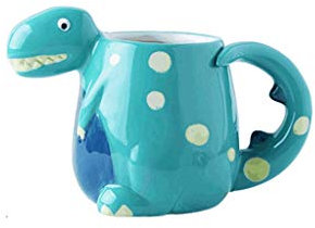 Tazza Di Caffè Tridimensionale a Forma Di Dinosauro, 480Ml, Tazza Creativa Fatta a Mano Della Bevanda/Blu/480Ml