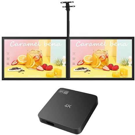 Lunzn Digital Signage Media Player Box freies Cloud CMS-System verwandeln Sie Ihren Fernseher in Werbedisplay… (YM05/1+8G)