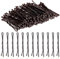 AOZUO 100 Stück Mini Haarnadeln,3.5cm Bobby Pins,Kleine Haarklammern Haarnadel Hair Pin Haarklemmen Haarschmuck Damen Gewellte Haarspange aus Metall für Frauen Mädchen Kinder Dutts Langes Glattes
