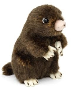 Teddys Rothenburg Kuscheltier Maulwurf braun 14 cm Plüschmaulwurf Plüschtier