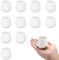 12 Pcs Small White Ceramic Milk Jugs, 50 ml Mini Sauce Jugs, Without Handle, for Coffee, Creamer