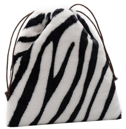 TOGEVAL Elegante Corduroy Umhängetasche Damen Zebra-muster Vielseitige Single-shoulder Drawstring Bag Geräumige Casual Schultertasche Für Shopping Reisen Alltag Und Outdoor Aktivitäten