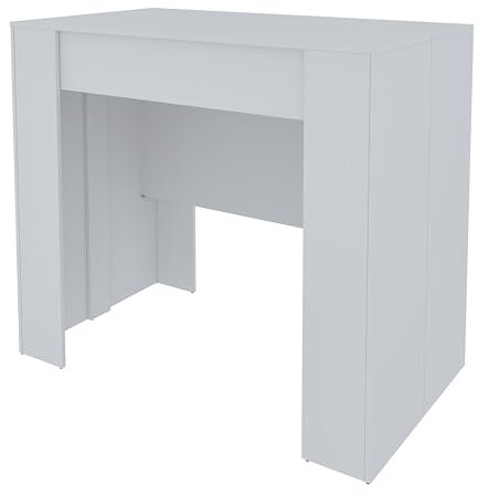 Bricozone Consolle Allungabile Estensibile Fino A 3 Metri Tavolo 14 Posti Salvaspazio Design Moderno Ed Elegante per Casa E Ufficio Soggiorno Ingresso 78 x 51 x 90 cm (Bianco)
