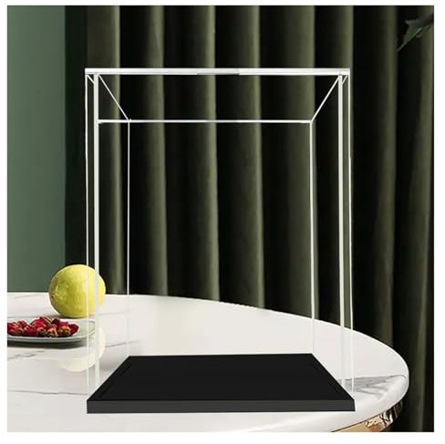 acryl vitrine schaukasten Box Display case 30 40 50 60 cm Acrylboxen Zur Präsentation Von Sammlerstücken, Zusammenbau Einer Transparenten Glasvitrine Für Erinnerungsstücke/Baseballkappen(50x50x50cm)
