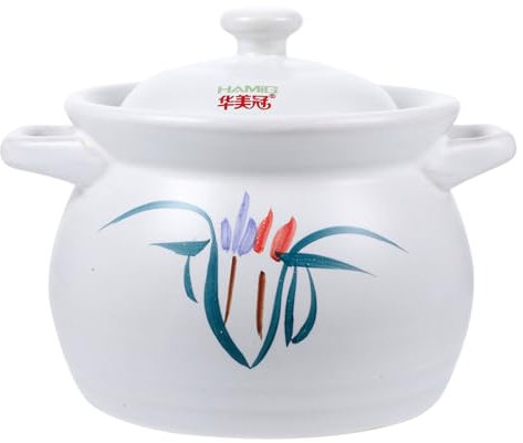 KICHOUSE Olla Multifunción Para Estofado y Sopa Cerámica Superior Calentamiento