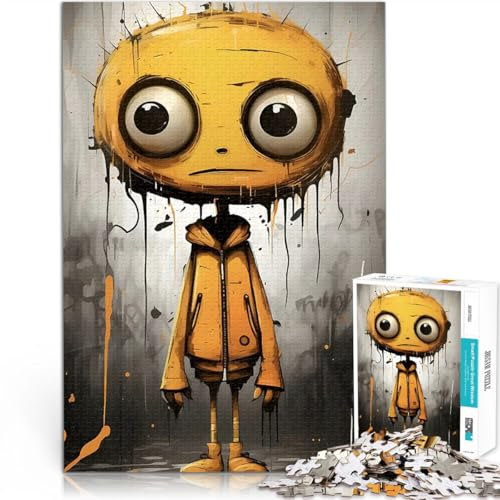 Puzzle für Erwachsene 1000 Teile Spiele Spielzeug Geschenk Gelbe Charakter-Digitalkunst Geburtstagsgeschenk, Geschenke52x38cm