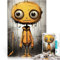 Puzzle für Erwachsene 1000 Teile Spiele Spielzeug Geschenk Gelbe Charakter-Digitalkunst Geburtstagsgeschenk, Geschenke52x38cm