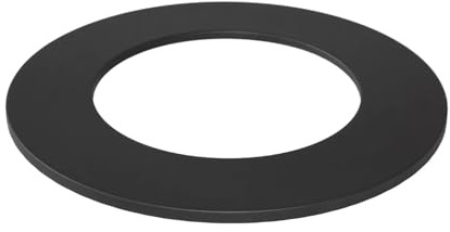 PARKANEX Abdeckrosette für Rauchrohr 130 mm Schwarze Dekorative Blende für Kamin Ofen und Abgassystem Metallring zur Verkleidung des Rauchrohrs