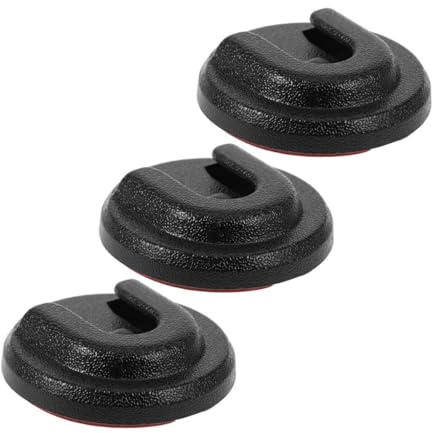 FUNOMOCYA 3PCS Mic Clip Holder for Car and Motorbike Cb Radio Microphone Hanger with Adhesive Back Secure Grip Mount Compatible with Various Models