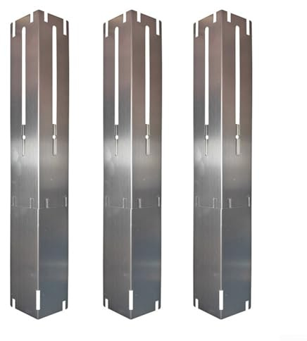 Desiumite Einstellbarer Hitzeschild für Grill-Ersatzteile aus Edelstahl für gleichmäßige Hitze und langfristige Nutzung (3 Stück)