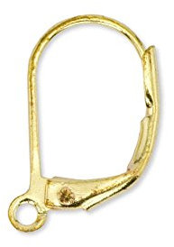Lever Back Ear Wires Gold Plated Qty 10