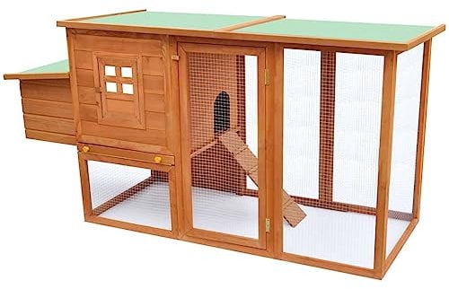 vidaXL Holz Hühnerstall Hasenstall Kleintierstall Nagerkäfig Hühnerkäfig