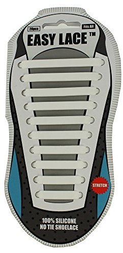 Easy laces Schnürsenkel Silicone, EAS210W, Weiß (White 210), One Size