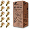 greenandco 10x Bombilla de filamento LED Vintage E27 3W (corresponde a 21W) 210lm 2000K (blanco cálido) 360° 230V vidrio, sin parpadeo, no regulable