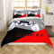Spiele Bettwäsche Set für Jungen Jugendliche Spieler Bettwäsche 155x220cm Kinder Videospiele Bettbezug Set Modern Spieler Gamepad Betten Grau Weiß Spielcontroller Rot Schwarz Dekor Mikrofaser 2 St