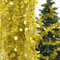 BETESSIN 6 Stücke Weihnachten Lametta Girlande mit Sterne Weihnachtsbaum Lametta Girlande Glänzend Weihnachtsgirlande Hängende Deko für Weihnachten Hochzeit Geburtstag Party