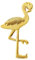 ARFUKA Décapsuleur portable en acier inoxydable en forme de flamant rose pour bouteille de soda ou de bière - Cadeau pour mariage, Noël, Saint-Valentin et anniversaire - Doré