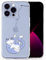 INLOYGEM Case for iPhone 13 Pro Max, Clear Shockproof Soft TPU Bumper Cover with Blue Cat Pattern, Slim Thin Transparent Phone Case for Apple iPhone 13 Pro Max-Blue Cat