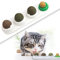 FIPASEN Palla da Muro di Erba Gatta, 4 Pezzi Giocattolo Commestibile da Leccare per Gatti/Gattini, Denti Puliti, Snack Rotante Contiene Zucchero/Erba Gatta (Bianco)