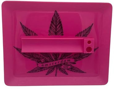 Plateau Roulant Rose avec Station roulante et Rangement | 18x15cm | Plateau de Rangement | Rose