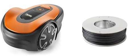 Flymo EasiLife 150 GO Robotic Lawn Mower - Cuts Up to 150 sq m, Ultra Quiet Mowing & FLY082 Robotic Lawnmower 150m Boundary Wire for 1200R and EasiLife - 598480201
