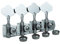 Guyker Tête de machine à basse (4 pour droite) – Ratio 1:21 Accordeurs à cadre ouvert de rechange pour guitare jazz électrique basse ou instruments de précision, chrome