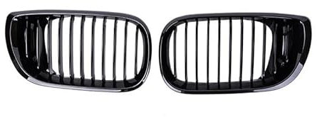 Für E46 4-Türer 3er-Serie 2002-2005 Schwarz glänzende Gitter Auto Frontstoßstange Nierengrill Grill Grills Auto ABS Zubehör Car Modifikation Grill