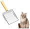 Paletta Lettiera Gatto, Paletta per Lettiera Gatto,Paletta per Lettiera per Gatti in Metallo, in Metallo, con Comoda Impugnatura in Legno, Distanza 7 mm, Litter Box Scoop, Pala per Gatti