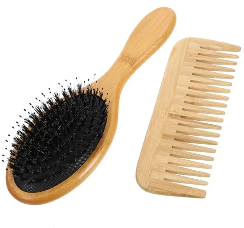 TOVINANNA 2stücke Entwirrungskamm Massagefunktion Für Trockenes Und Nasses Haar Inklusive Haarbürste Und Kamm Für Haarwachstum Und Kopfhautpflege