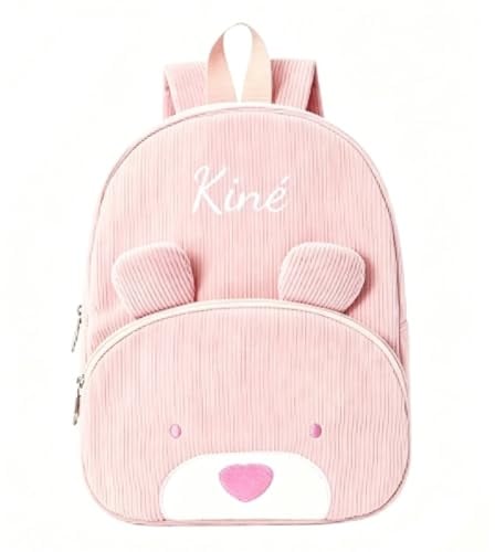 Kleinkinder-Rucksack Cord mit Stickerei für kleine Reise-Tagesrucksack (One Size)
