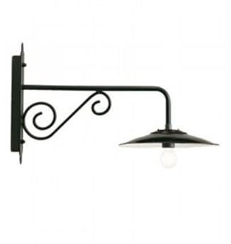 Applique in basso design antico lampada da parete in metallo grigio