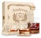 6 TLG Geschenk-Set in Holzkiste mit Gravur - 2 Whiskygläser, 2 Untersetzer und Whisky-Karaffe in Geschenk-Box - Personalisiert zum Geburtstag - Motiv Jubiläum