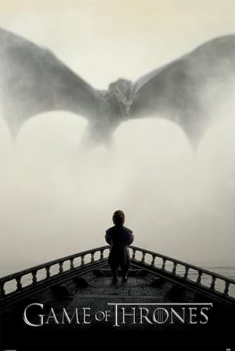 Close Up Game of Thrones - Poster (A Lion & A Dragon) (GröÃþe: 61cm x 91,5cm)