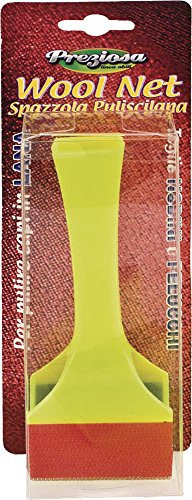 Briancasa Spazzola puliscilana Wool Net, Velcro, Giallo, unica