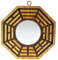 Juanxian Feng Shui Spiegel Pfirsichholz, Bagua, Pakua, 10,2 cm, Convex