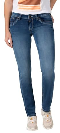 Timezone Damen Jeans Slim TAHILA TZ - Mid Waist - Slim Fit - Blau W25-W33 Stretch