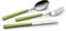 EME POSATERIA MADE IN ITALY - Servizio 24 Posate Tavola Fast 6 Persone Acciaio 18/C Moderne Colorate Giovanili, Colore Manico: Bianco 19