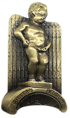 Manneken Pis Brussels Belgium Fridge Magnet 3D Metal Handmade Craft Tourist Travel City Souvenir Collection Letter Refrigerator Sticker