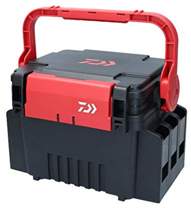 Daiwa TB3000 Tackle Box, Schwarz/Rot, Angelbox