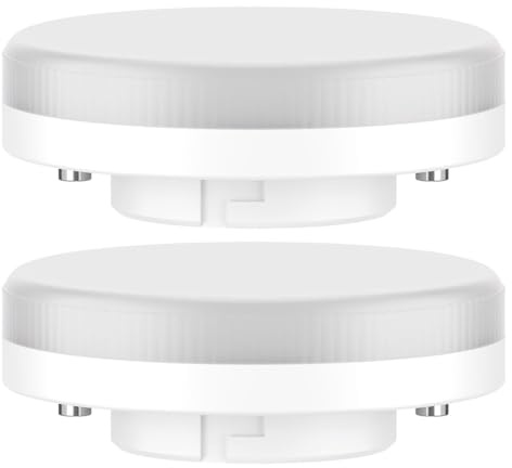 ledscom.de 2x GX53 LED Leuchtmittel, warmweiß (2700 K), 4,2 W, 372lm, 96°, matt