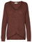 JDY Damen JDYNEW Megan L/S KNT NOOS Pullover, Smoked Paprika/Detail:W. Black PLY, XS