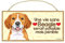 BEAGLE (04) Affiche Decoration Murale. Panneau Bois. Inscription avec votre animal préféré. Panneau Decoratif pour votre maison. Pancarte avec un chat ou un chien.